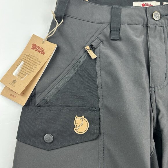 Fjallraven Nikka Curved Womens Shorts Black G1000 Size 26 Waist - Picture 9 of 16